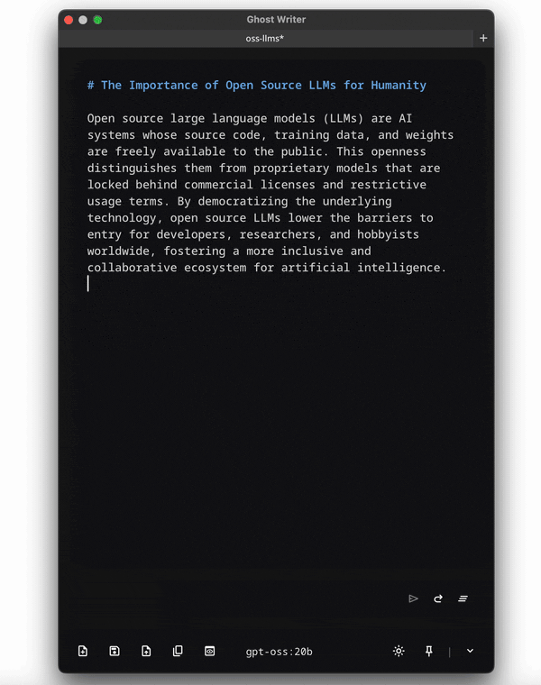 Inline prompt tokens resolving directly in the document